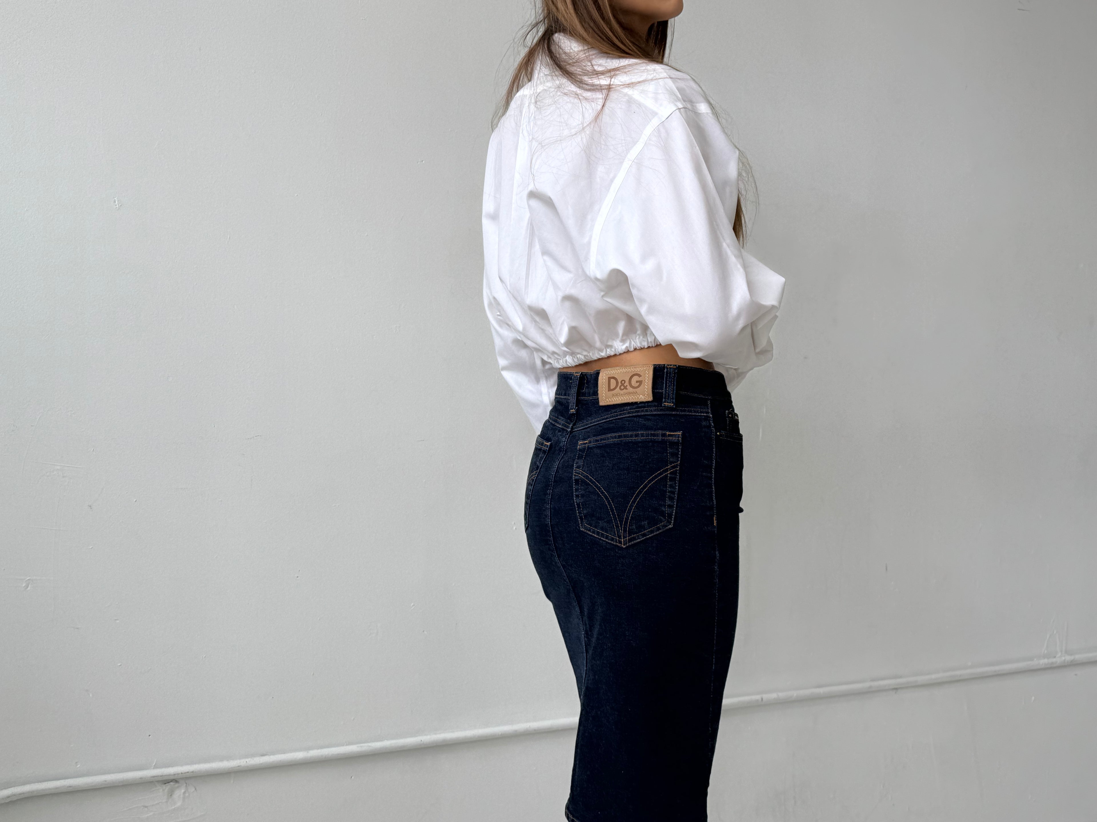 Vintage Dolce Gabbana Denim Skirt Size XS