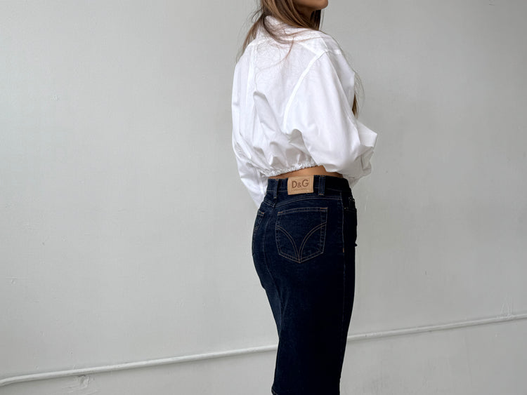 Vintage Dolce Gabbana Denim Skirt Size XS
