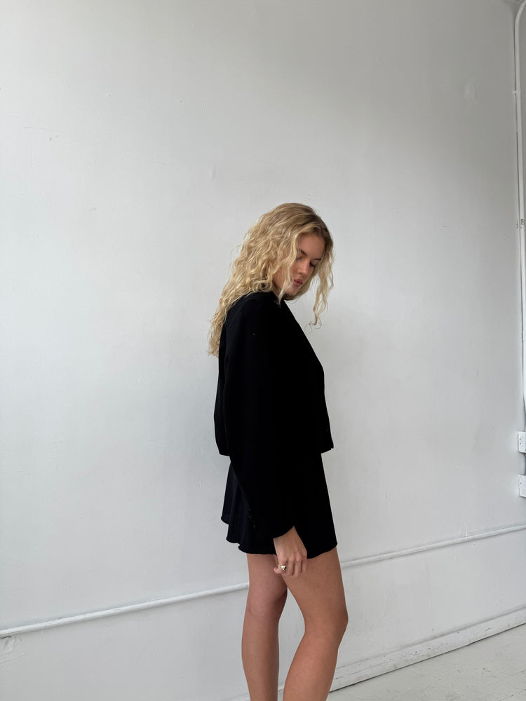 Vintage Tuxedo Cropped Blazer Size S - M