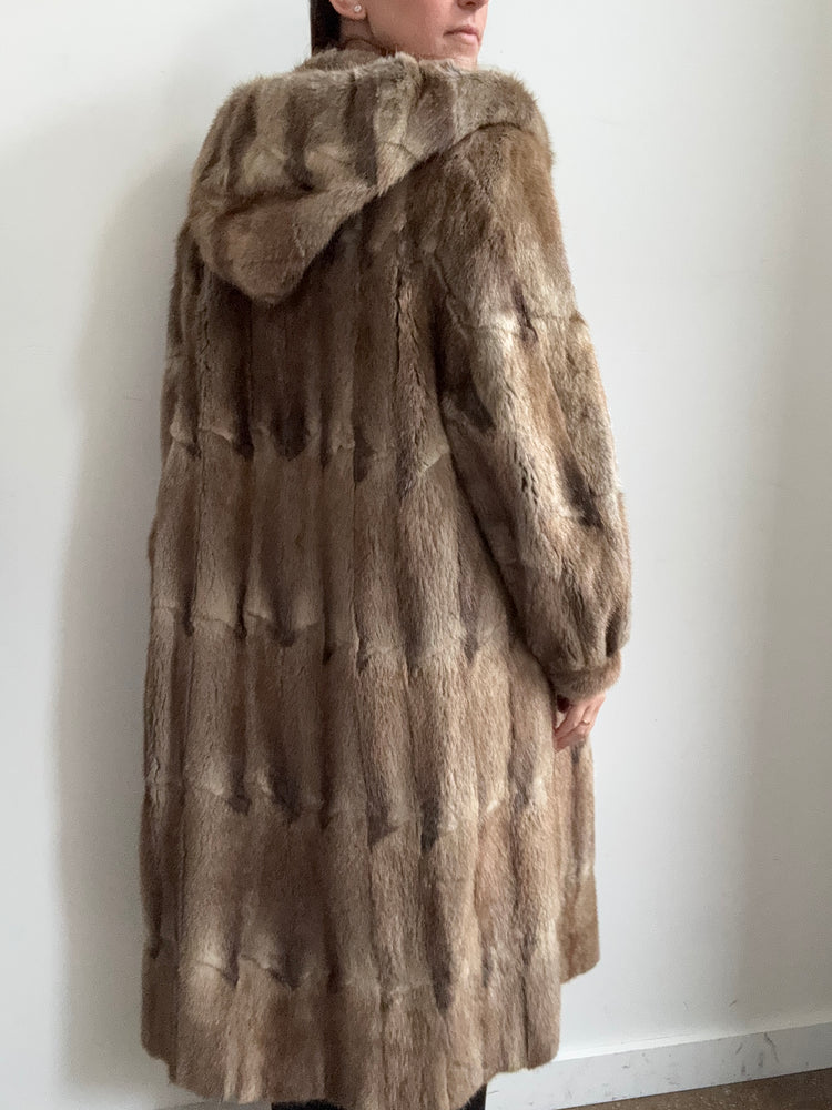 Vintage Light Brown Mink Jacket Size Medium