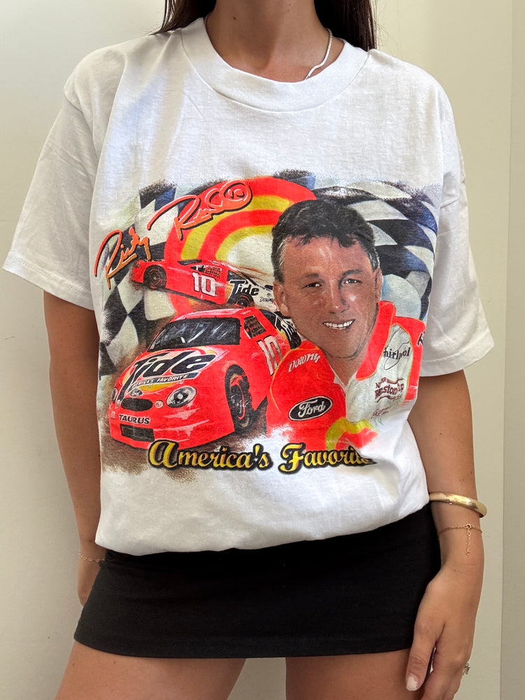Vintage Graphic Racing T-Shirt Size XL