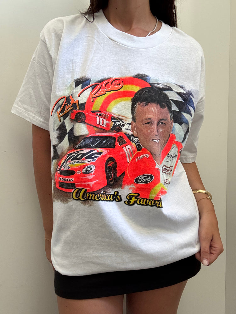 Vintage Graphic Racing T-Shirt Size XL