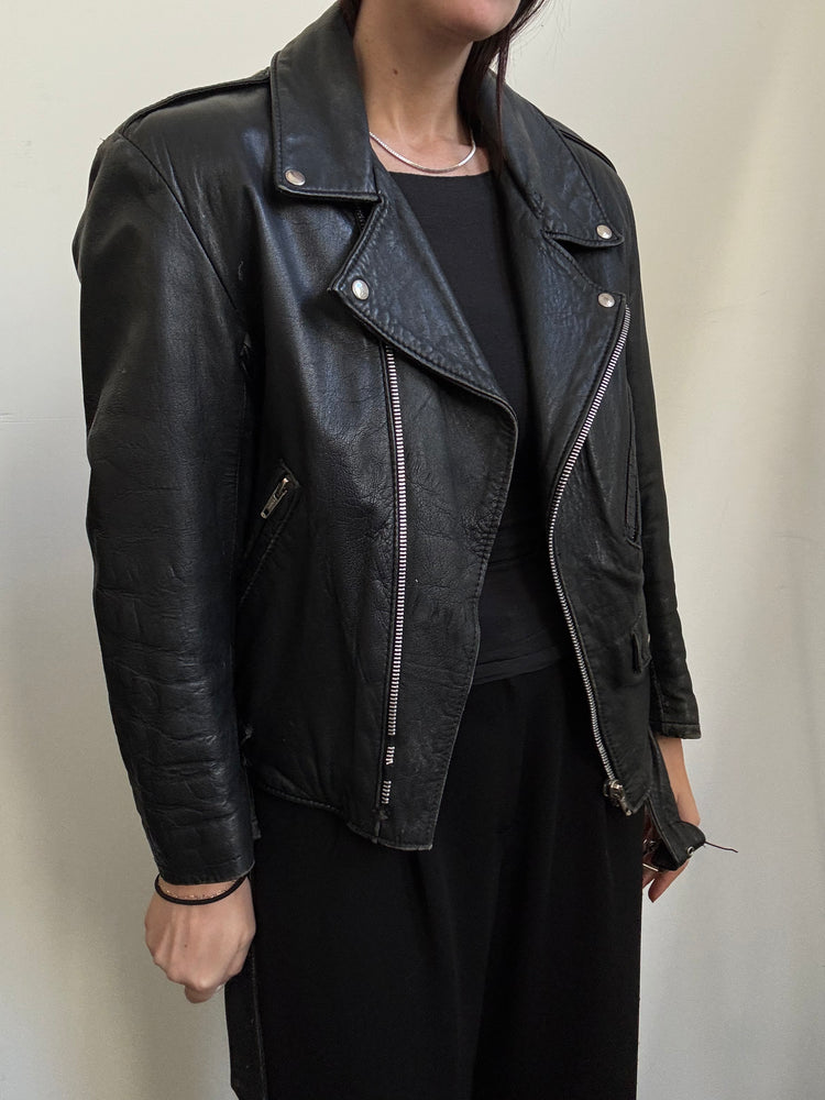 Vintage Italian Moto Bomber in Size S