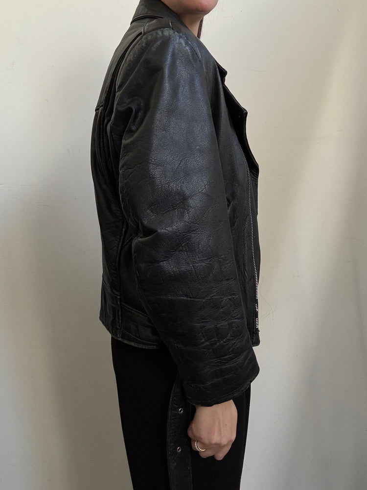 Vintage Italian Moto Bomber in Size S