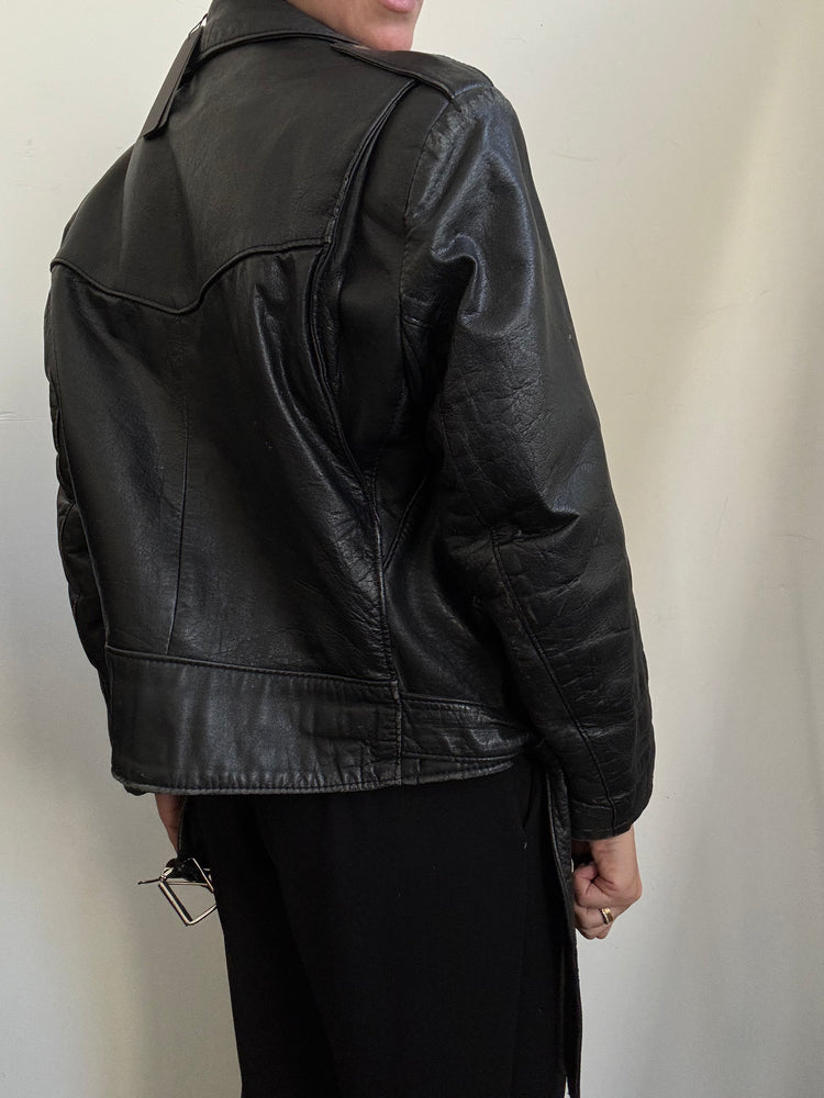 Vintage Italian Moto Bomber in Size S