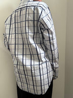 Vintage Etro Blue Checked Button-Up Size Medium
