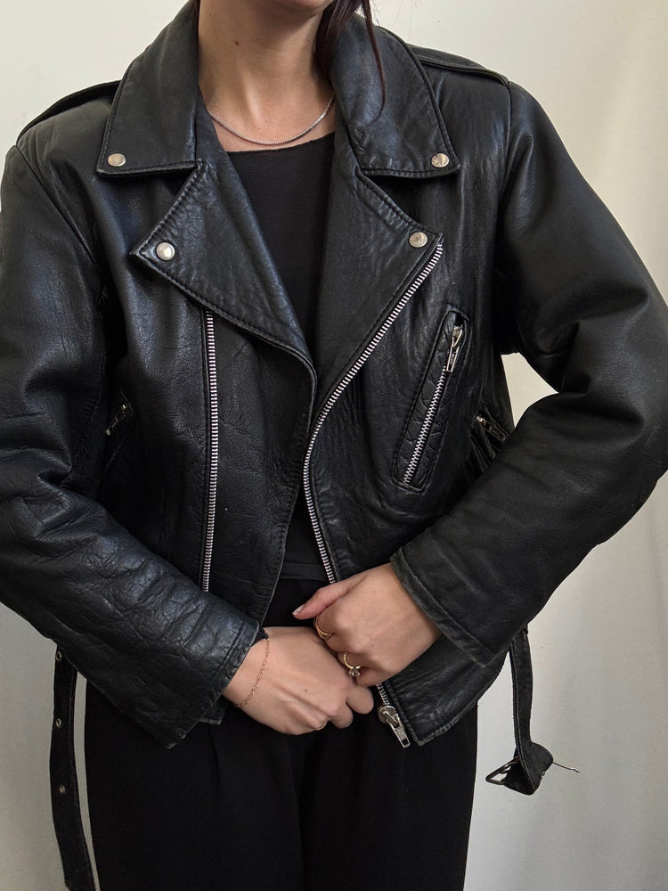 Vintage Italian Moto Bomber in Size S