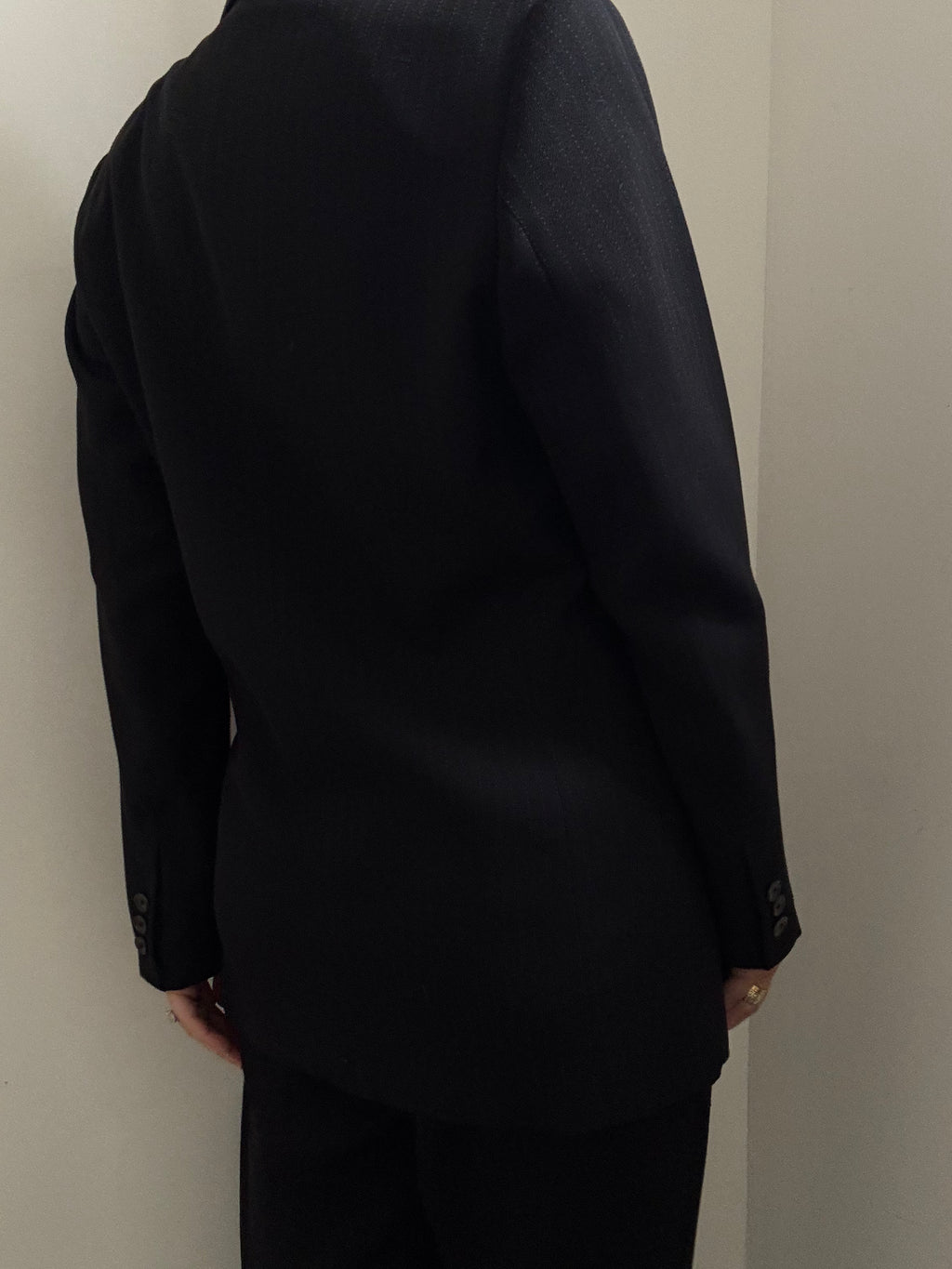 Vintage Bergdorf Goodman Pin Stripe Double-Breasted Blazer Size Large