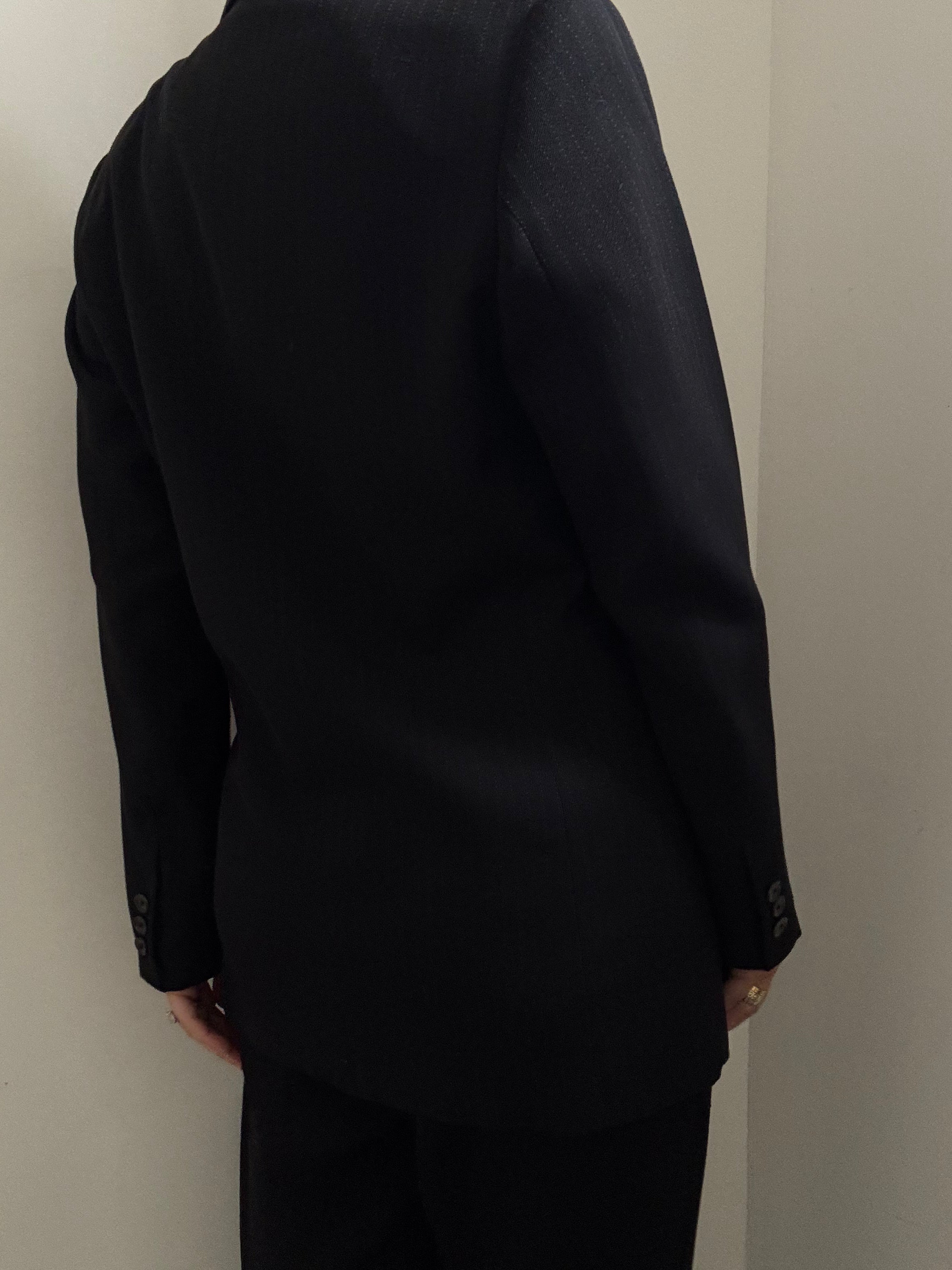 Vintage Bergdorf Goodman Pin Stripe Double-Breasted Blazer Size Large