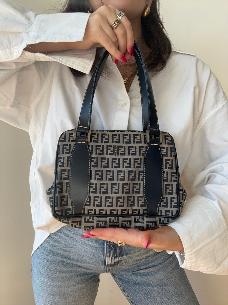 Vintage Fendi Zucchino Shoulder Bag