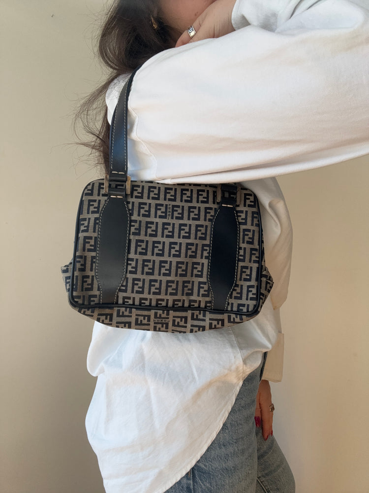 Vintage Fendi Zucchino Shoulder Bag