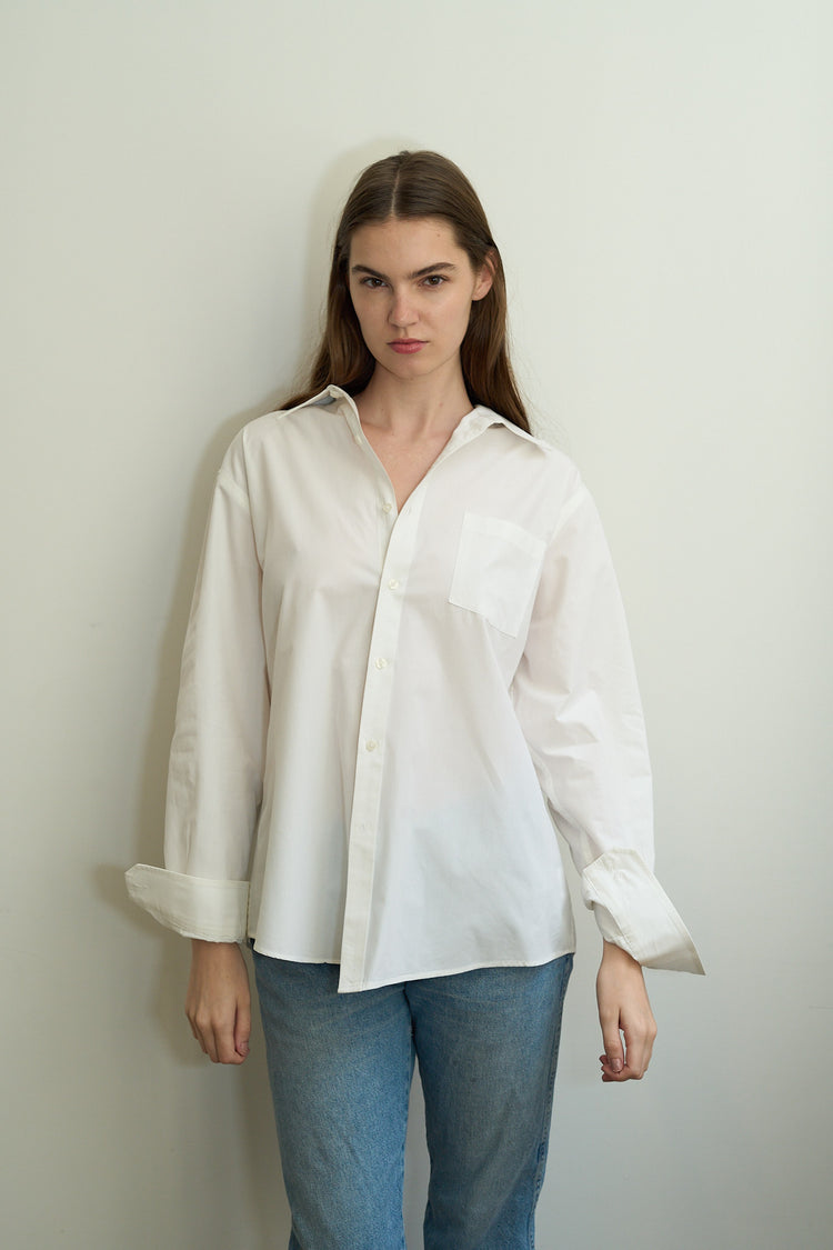 Vintage White Button Up Size M