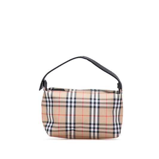 Vintage Burberrys House Check Canvas Handbag