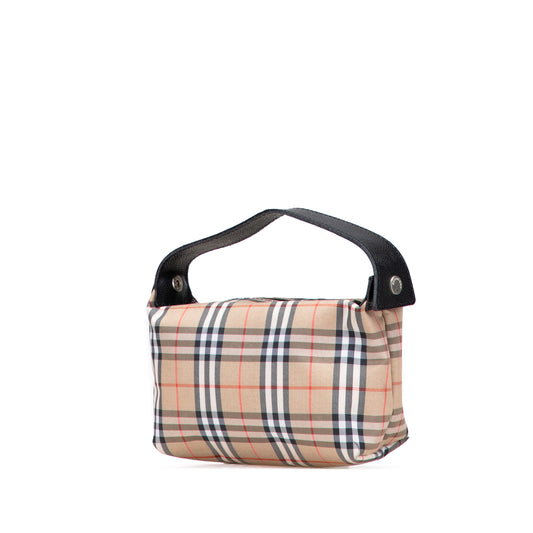 Vintage Burberrys House Check Canvas Handbag