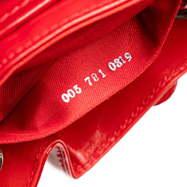 Vintage Gucci Mini Patent Bamboo Drawstring Backpack