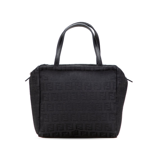 Vintage Fendi Mini Zucchino Canvas Handbag