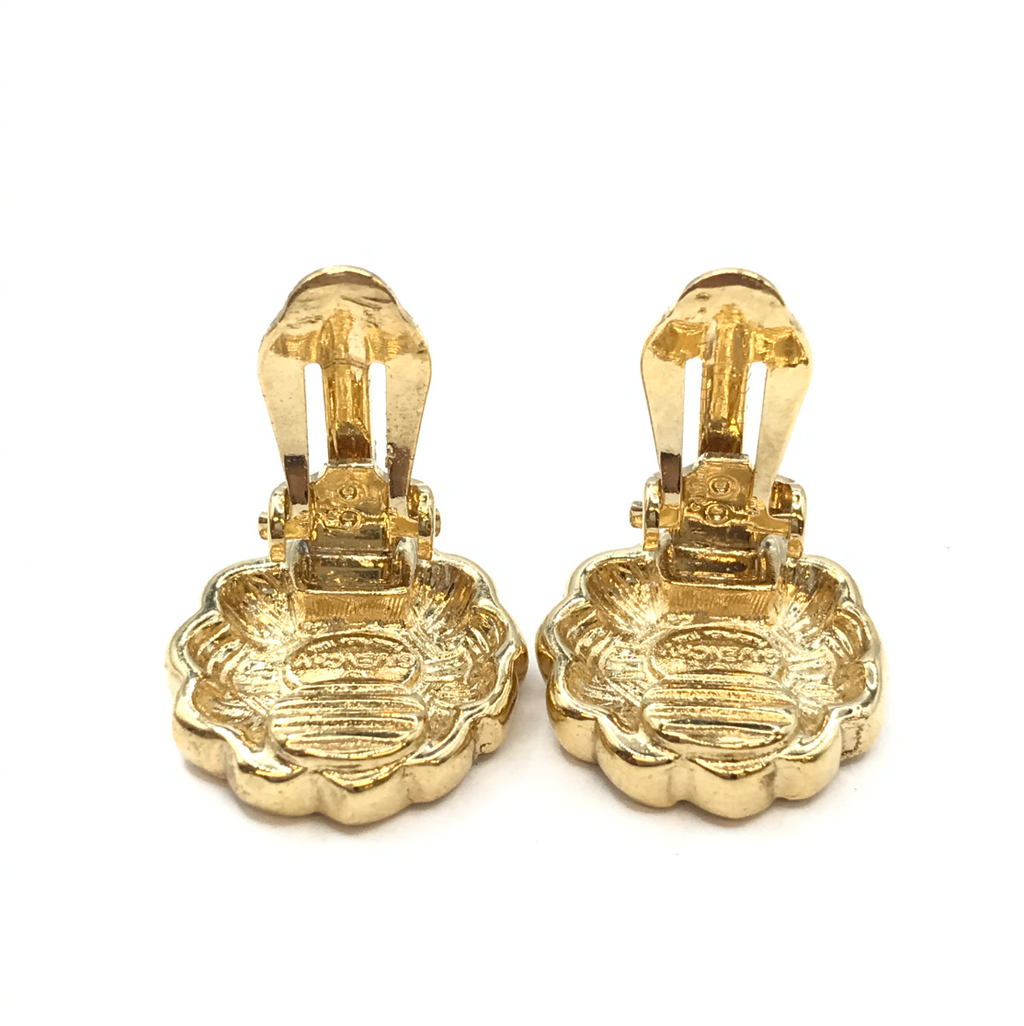 Vintage 1990s Givenchy Gold Earrings