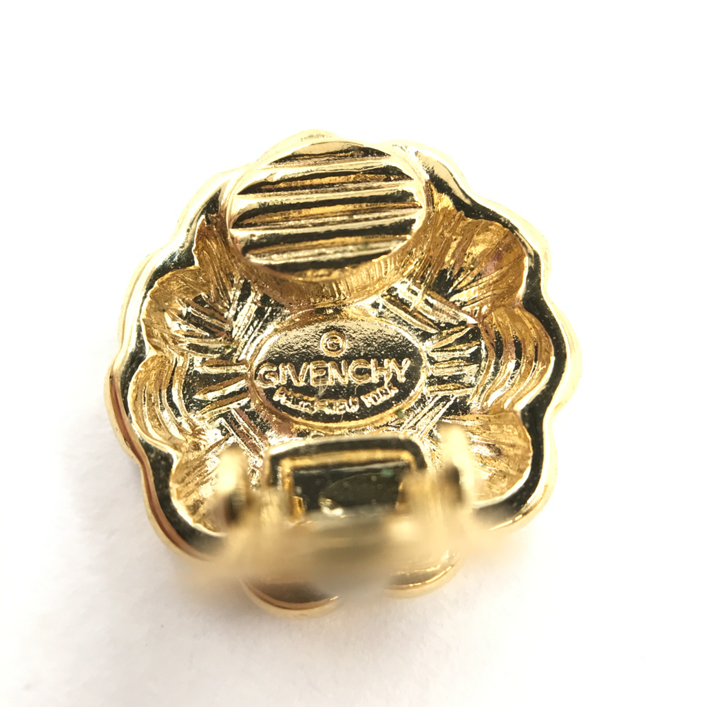 Vintage 1990s Givenchy Gold Earrings