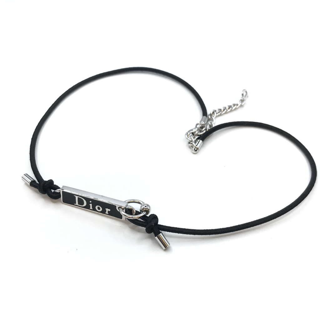 Vintage 2000s Black Dior Choker