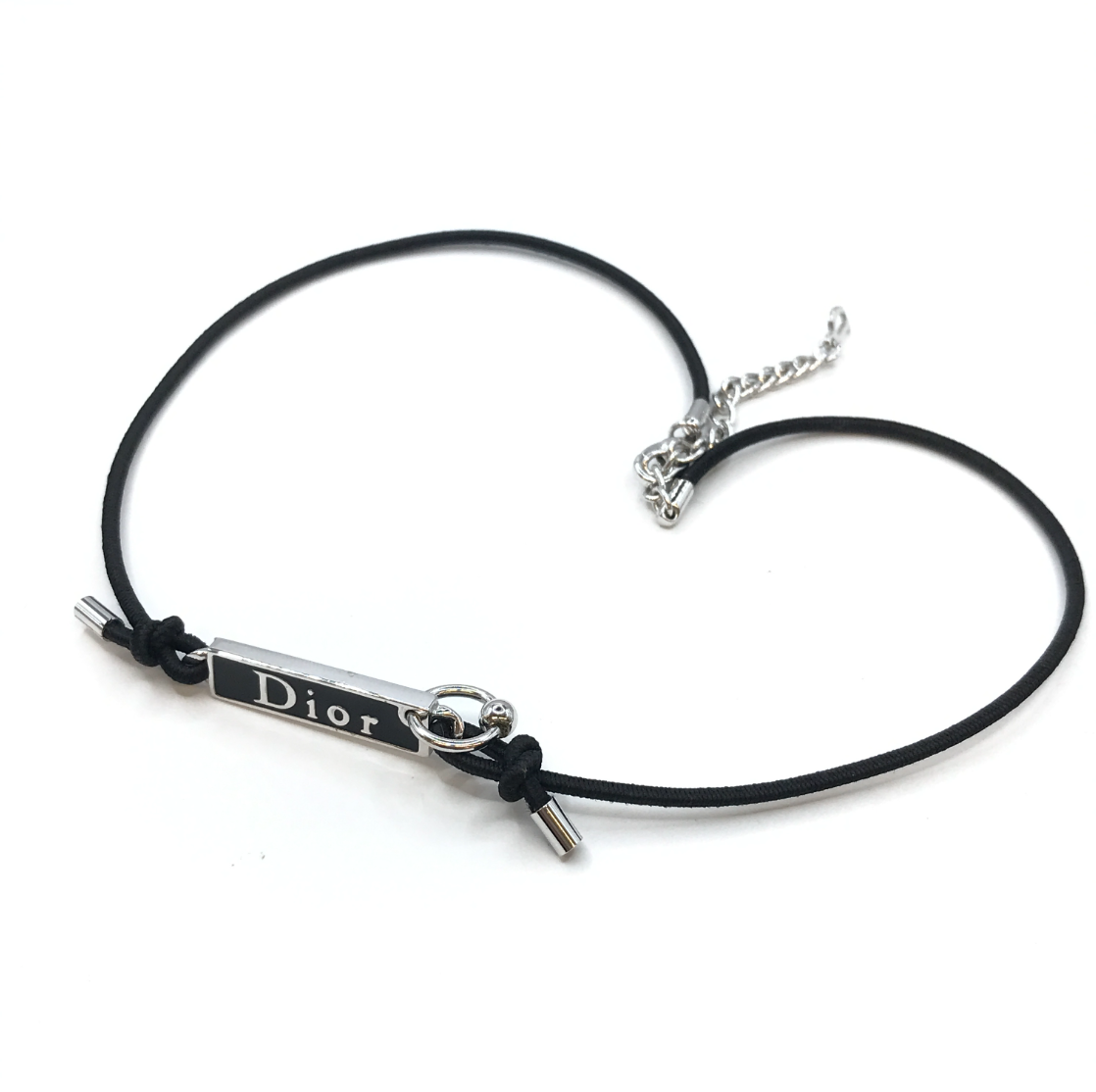 Vintage 2000s Black Dior Choker