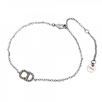 Vintage 2000s Dior Silver Rhinestone Bracelet