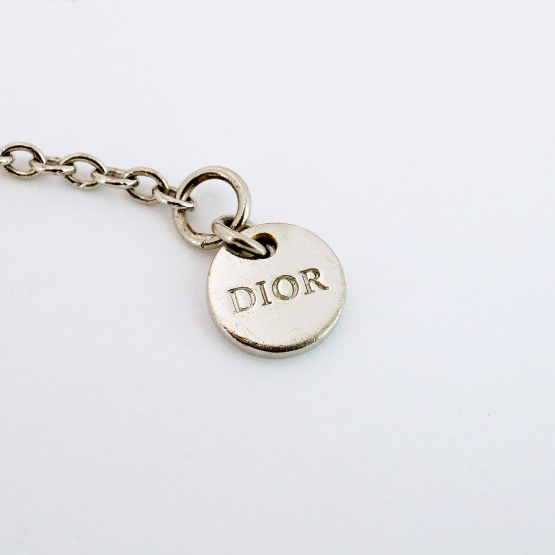 Vintage 2000s Dior Silver Rhinestone Bracelet