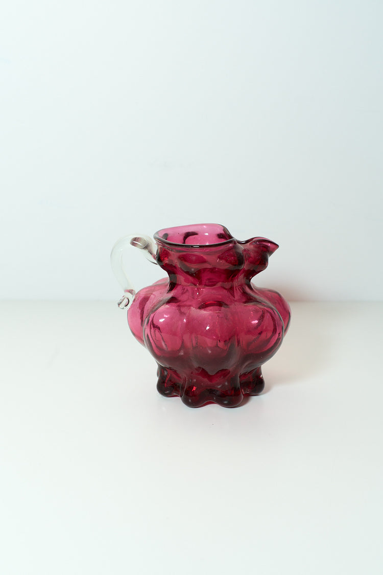 Vintage Fuchsia Victorian Pitcher