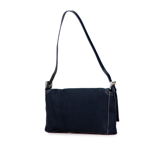 Vintage Fendi Denim Baguette Shoulder Bag
