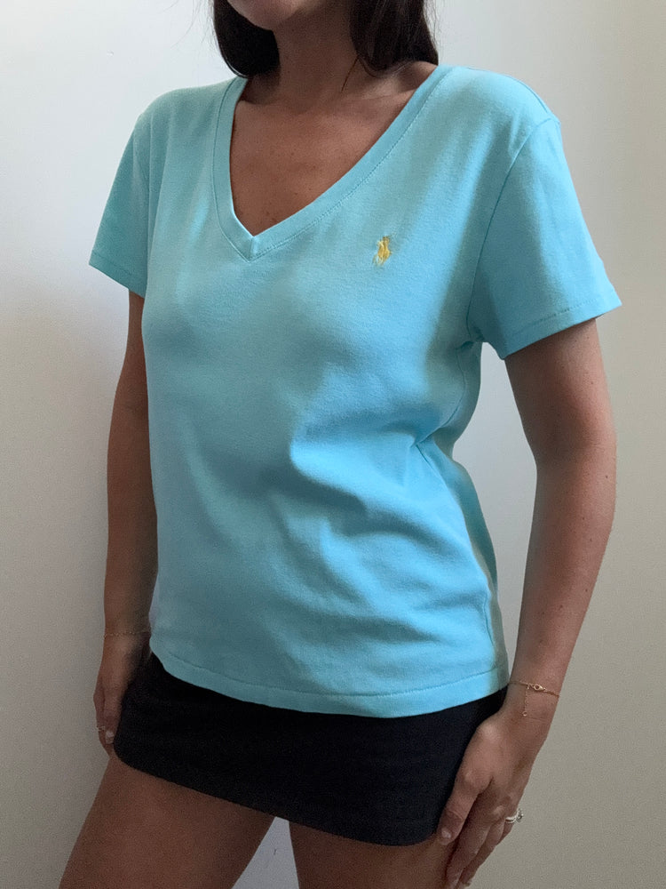 Vintage Bright Blue Ralph Lauren Top Size X-Large