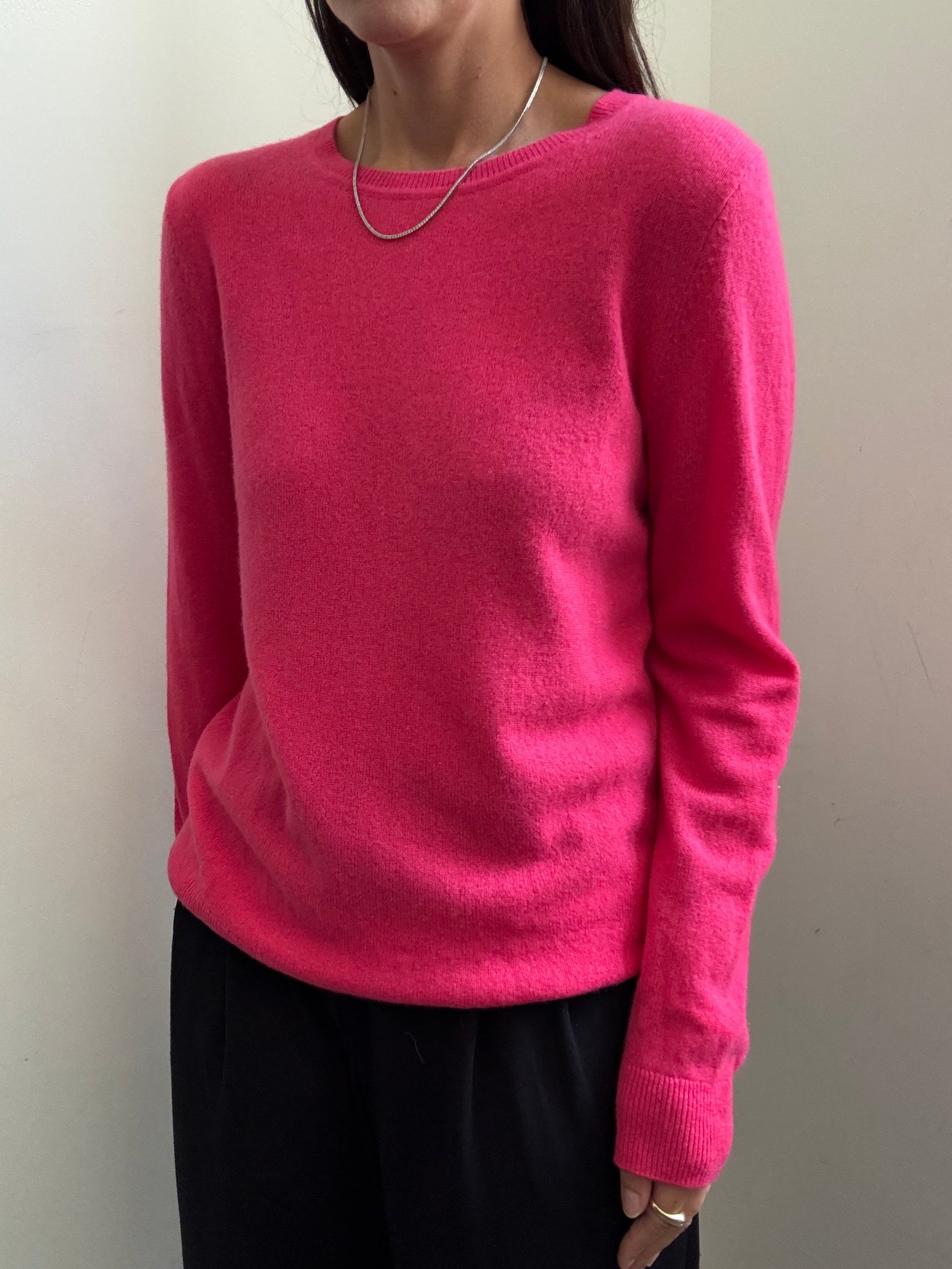 Vintage Pink Cashmere Sweater Size Medium