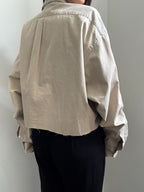 Vintage Khaki Ralph Lauren Cropped Button Down Size XL
