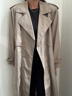 Vintage Tan Classic Trench Coat Size Large