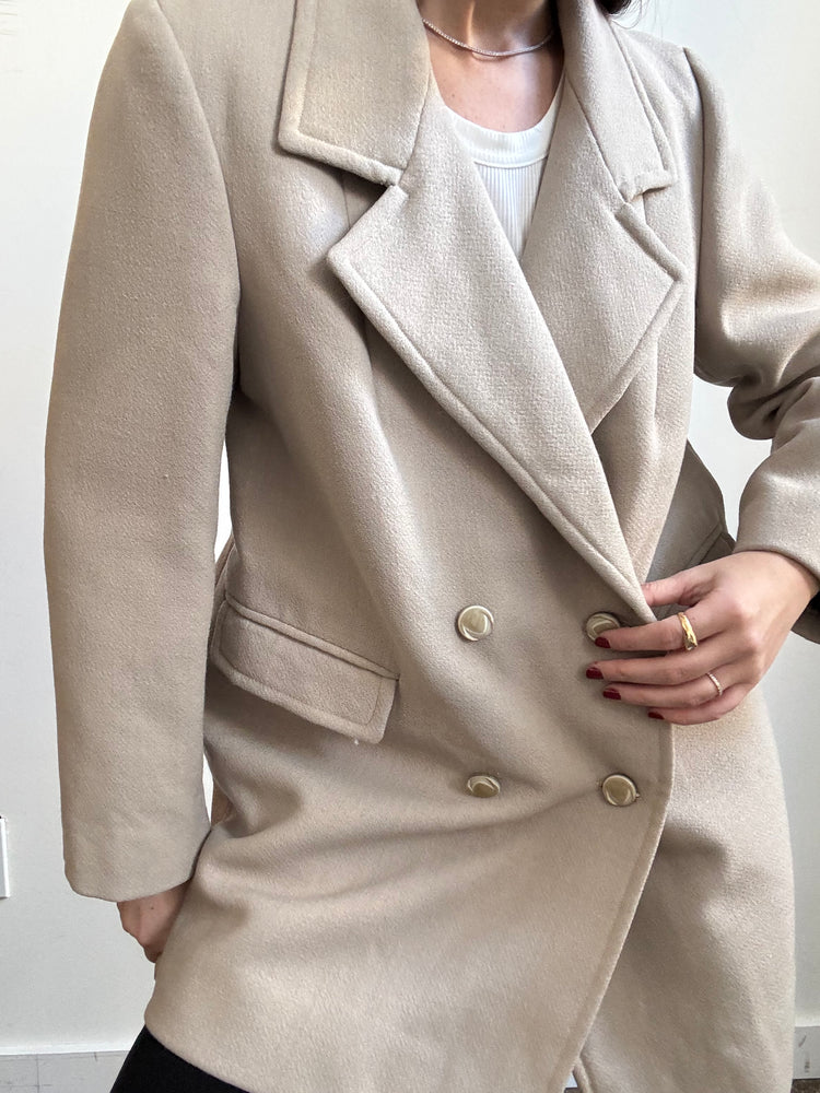 Vintage Ungaro Beige Blazer Style Jacket Size Large