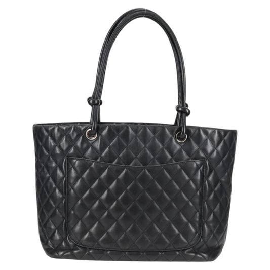 Chanel Cambon Line Matelasse Leather Tote Bag
