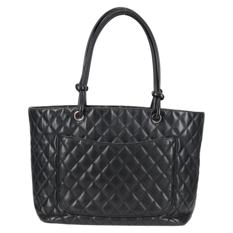 Chanel Cambon Line Matelasse Leather Tote Bag