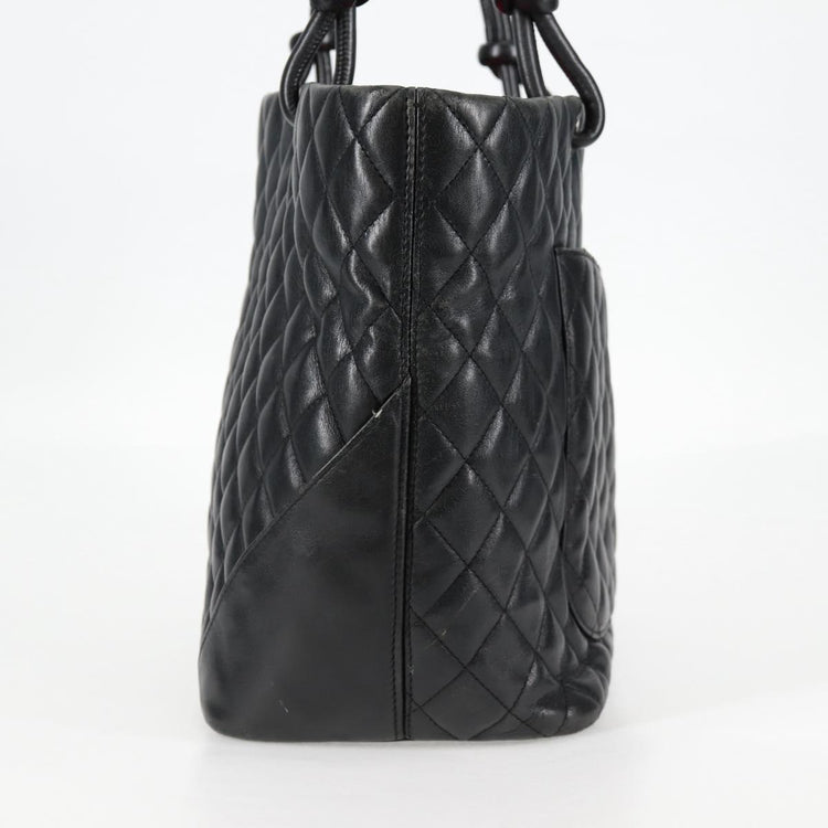 Chanel Cambon Line Matelasse Leather Tote Bag
