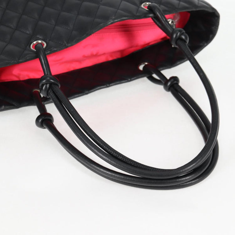Chanel Cambon Line Matelasse Leather Tote Bag