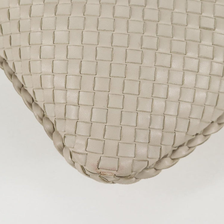 Vintage Bottega Veneta White Large Hobo Bag