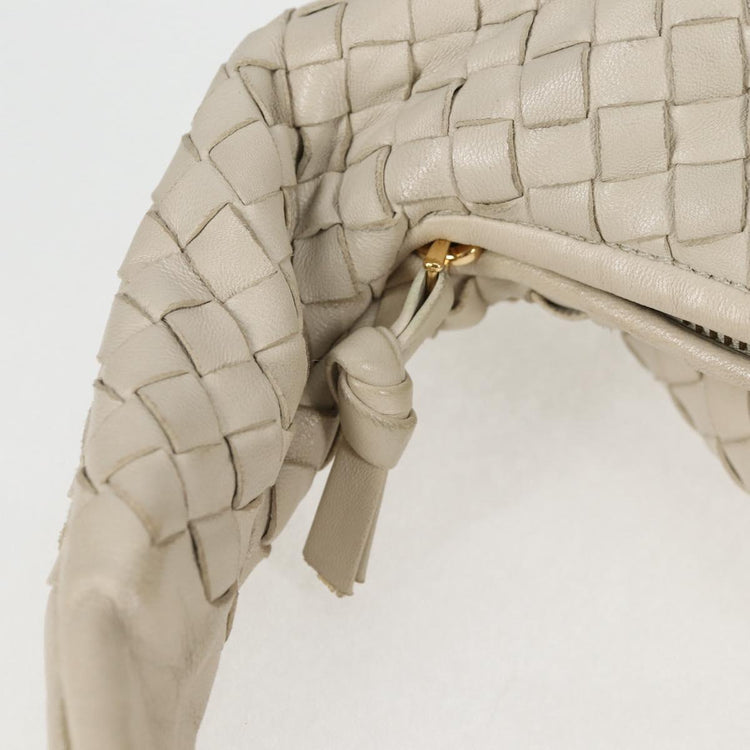 Vintage Bottega Veneta White Large Hobo Bag