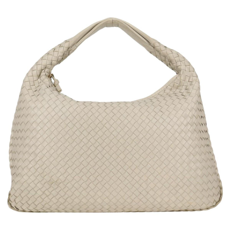Vintage Bottega Veneta White Large Hobo Bag