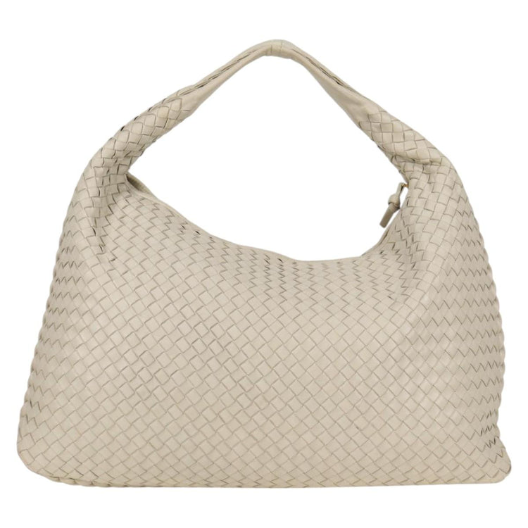 Vintage Bottega Veneta White Large Hobo Bag