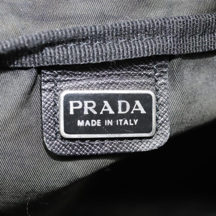 Vintage Prada Black Tessuto Pouch