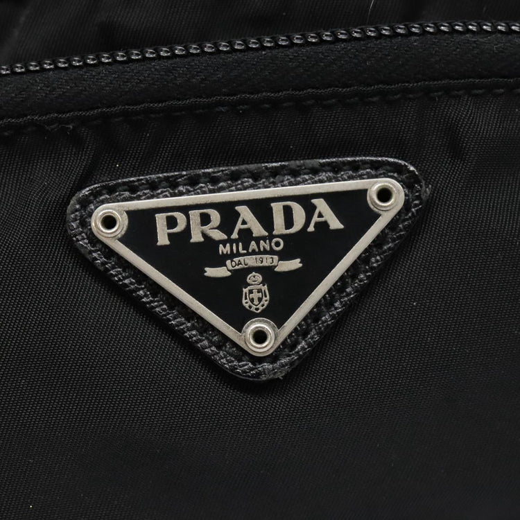 Vintage Prada Black Tessuto Pouch