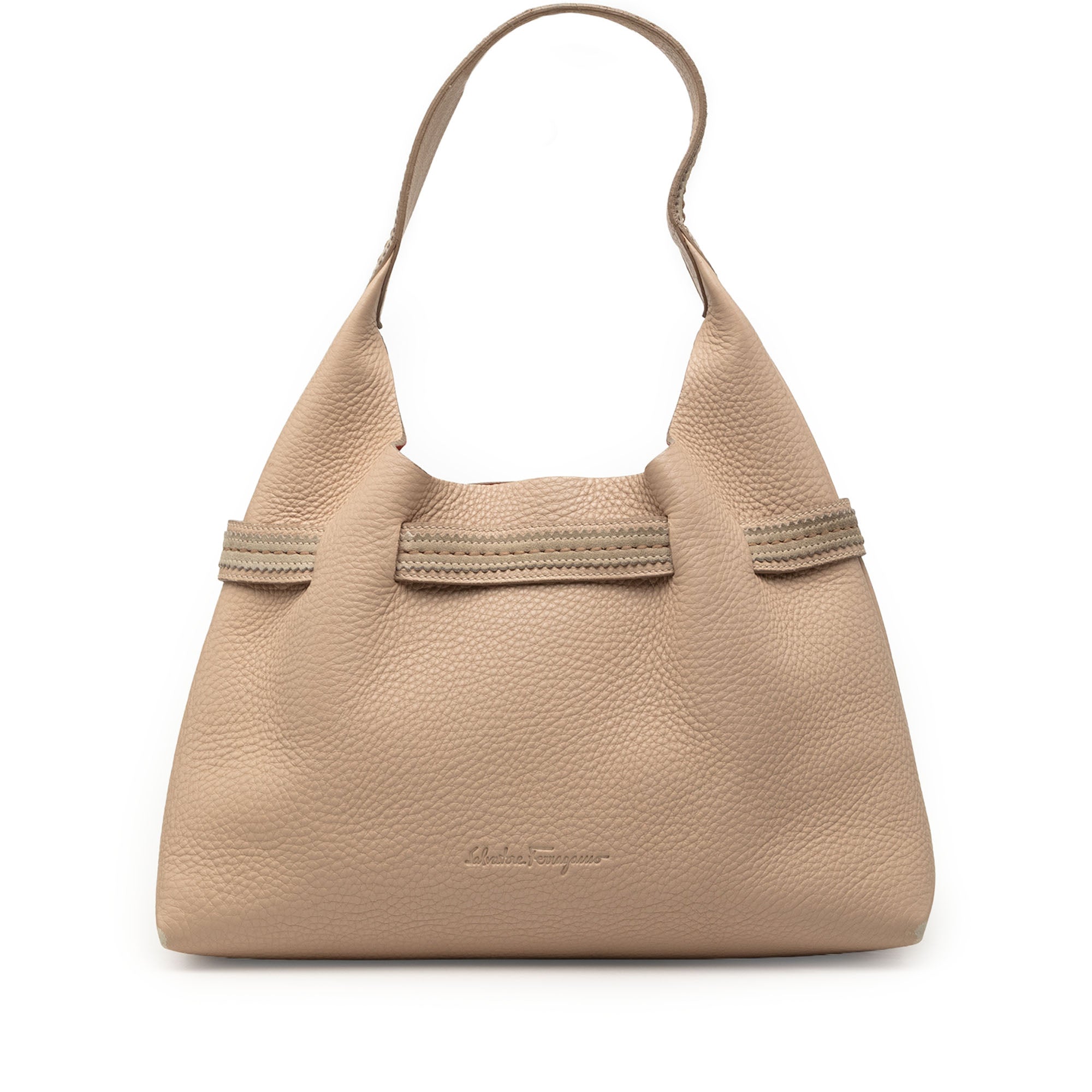 Vintage Ferragamo Leather Shoulder Bag