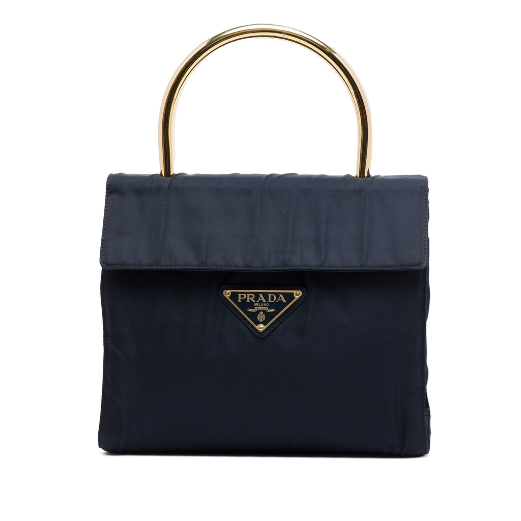 Vintage Prada Metal Top Handle Bag