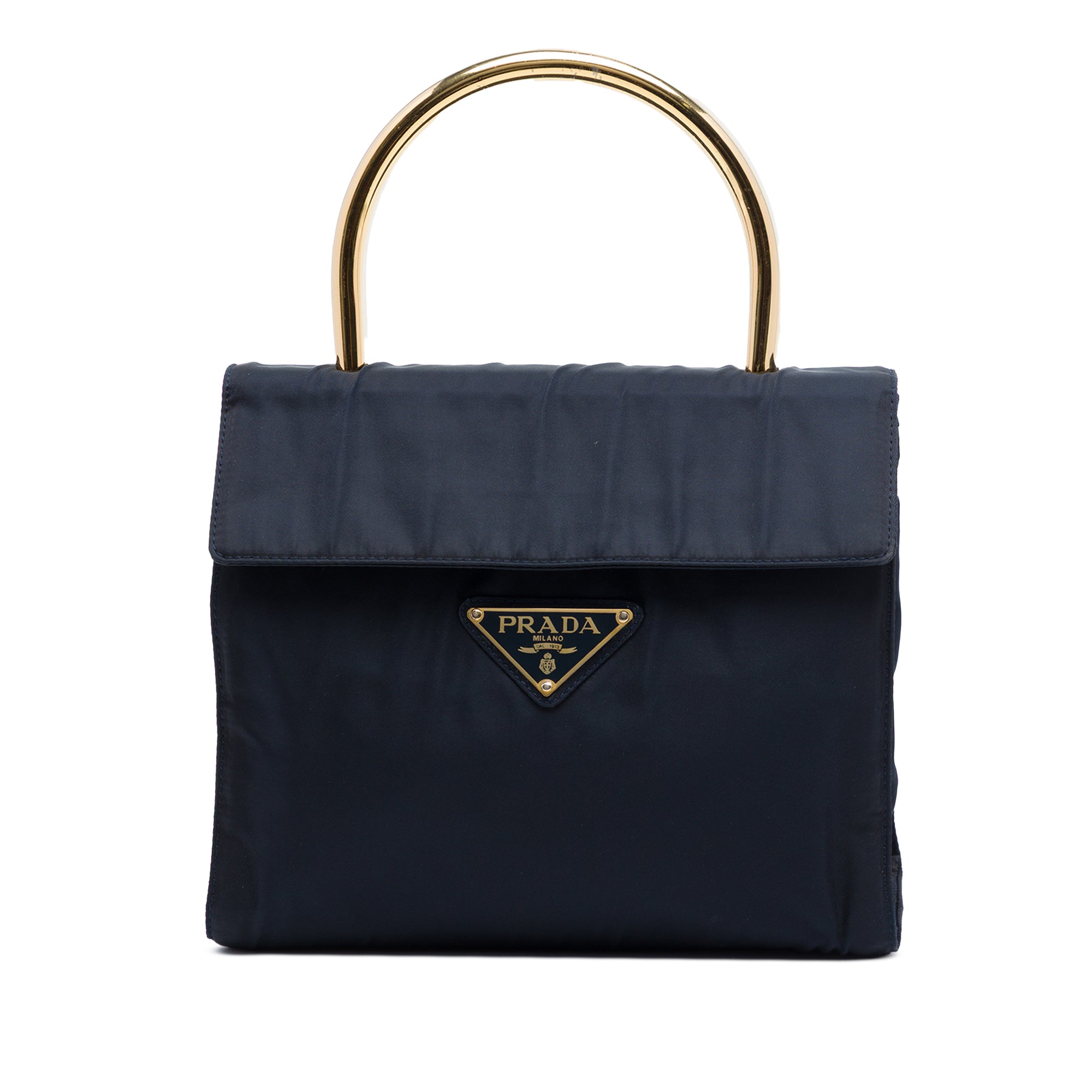 Vintage Prada Metal Top Handle Bag