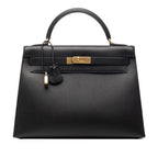 Vintage Hermès Black Sellier