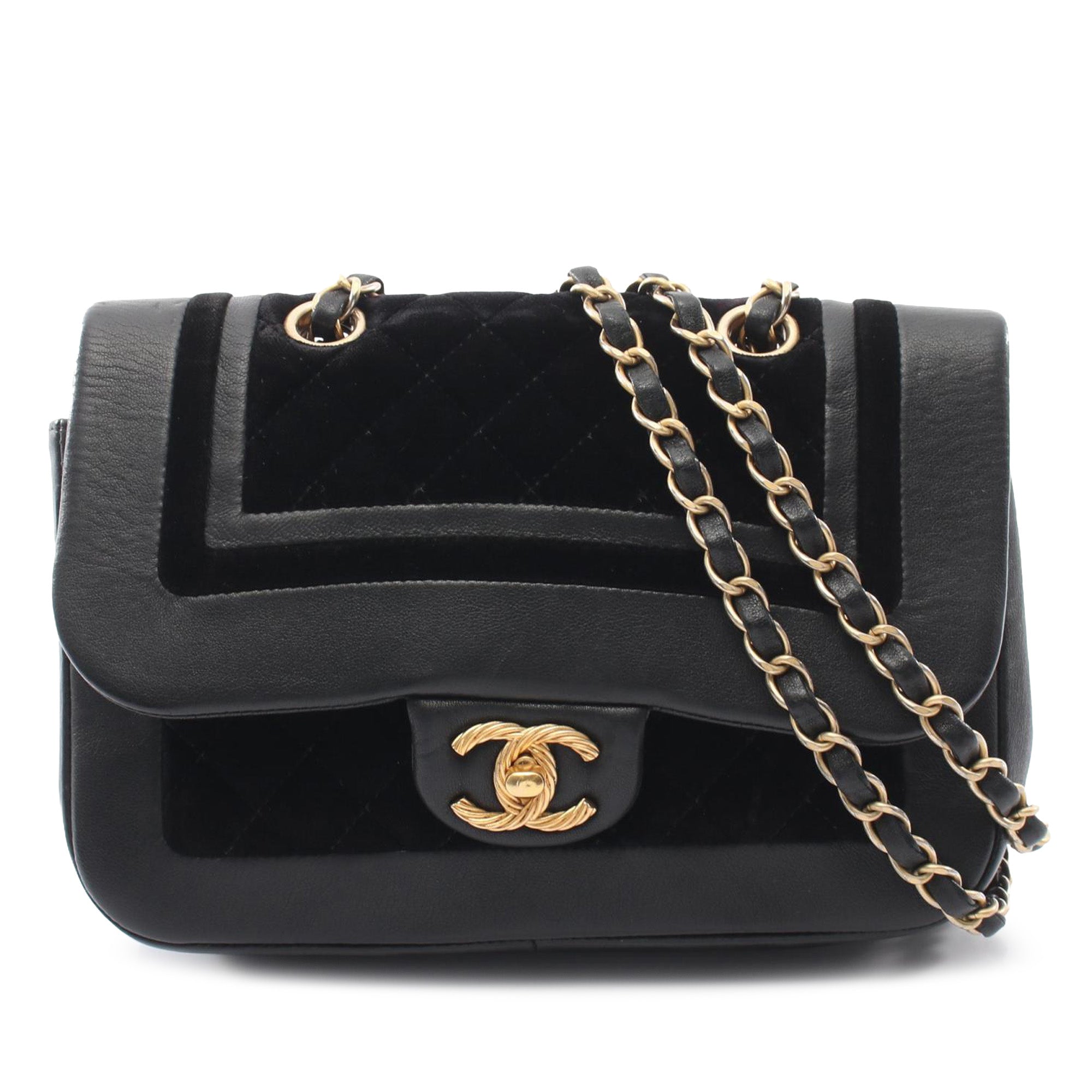 Vintage Chanel Lambskin + Velvet Flap
