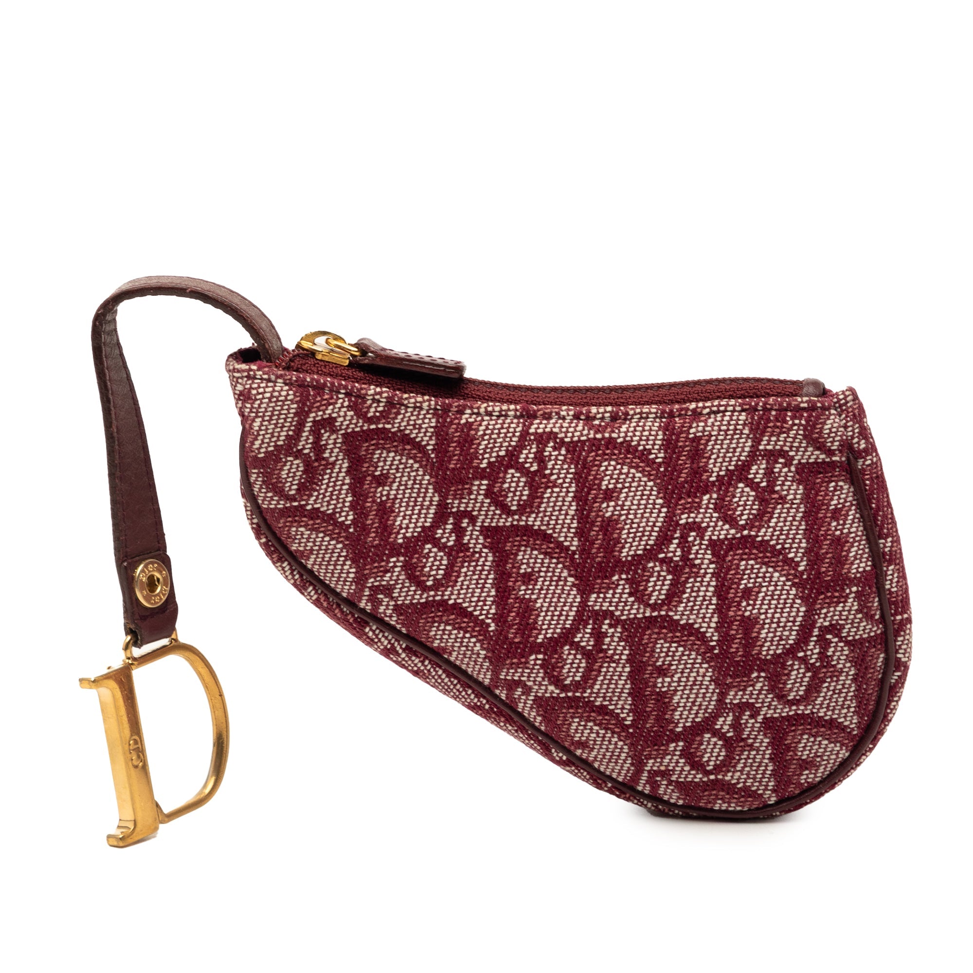 Vintage Dior Red Saddle Coin Pouch