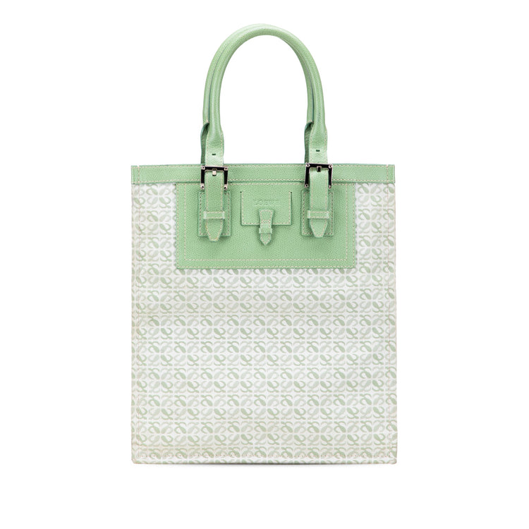 Vintage Loewe Green Anagram Tote